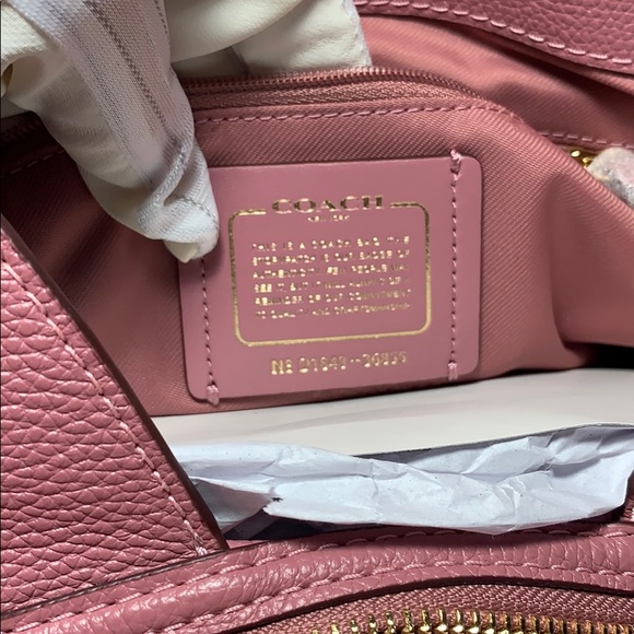 Coach purse bag NEW Pebbled leather EDIE turn-lock - Picture 7 of 12